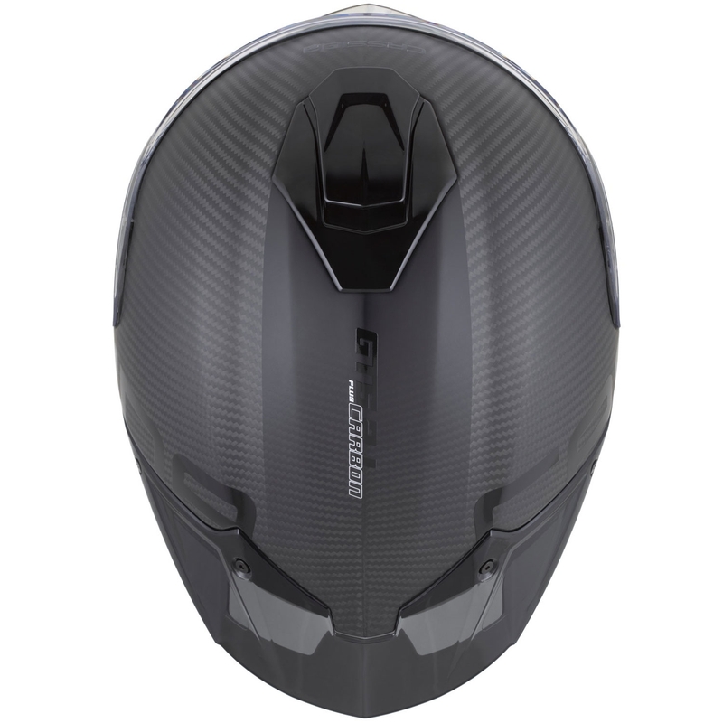 Cassida Integral GTS 2.1 Plus Carbon Integralhelm für Motorräder, matt, Carbon-Schwarz-Weiß