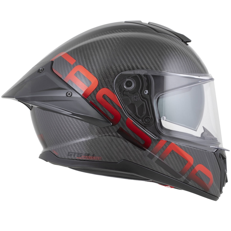 Cassida Integral GTS 2.1 Plus Carbon Integralhelm für Motorräder, matt-carbonrot