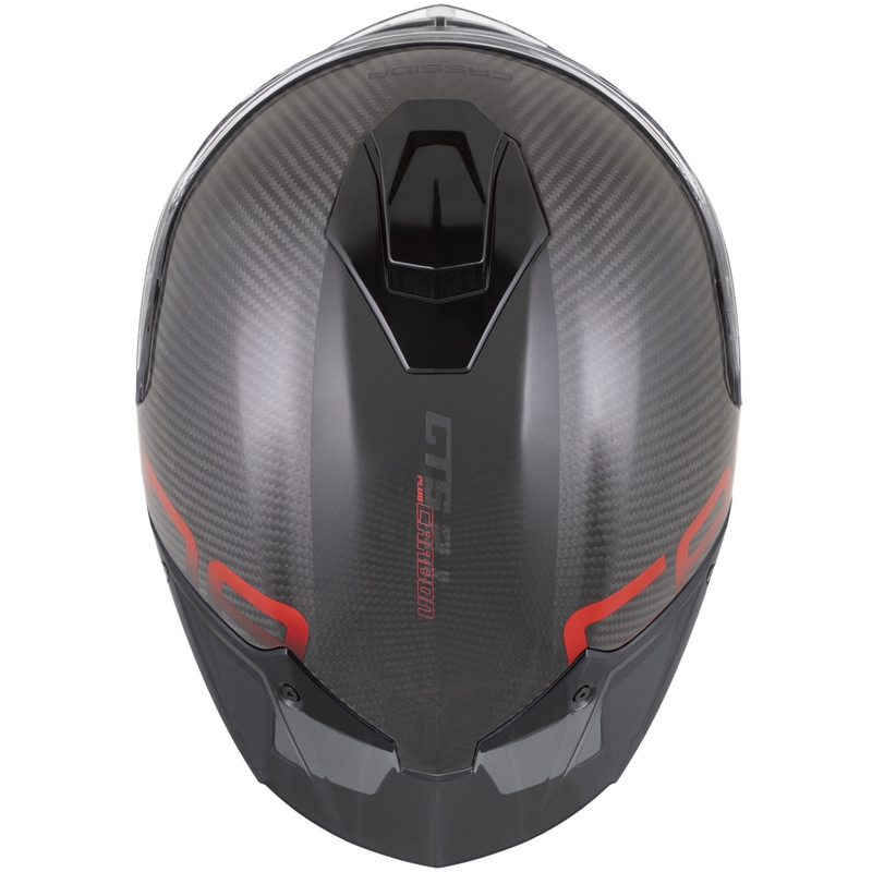 Cassida Integral GTS 2.1 Plus Carbon Integralhelm für Motorräder, matt-carbonrot