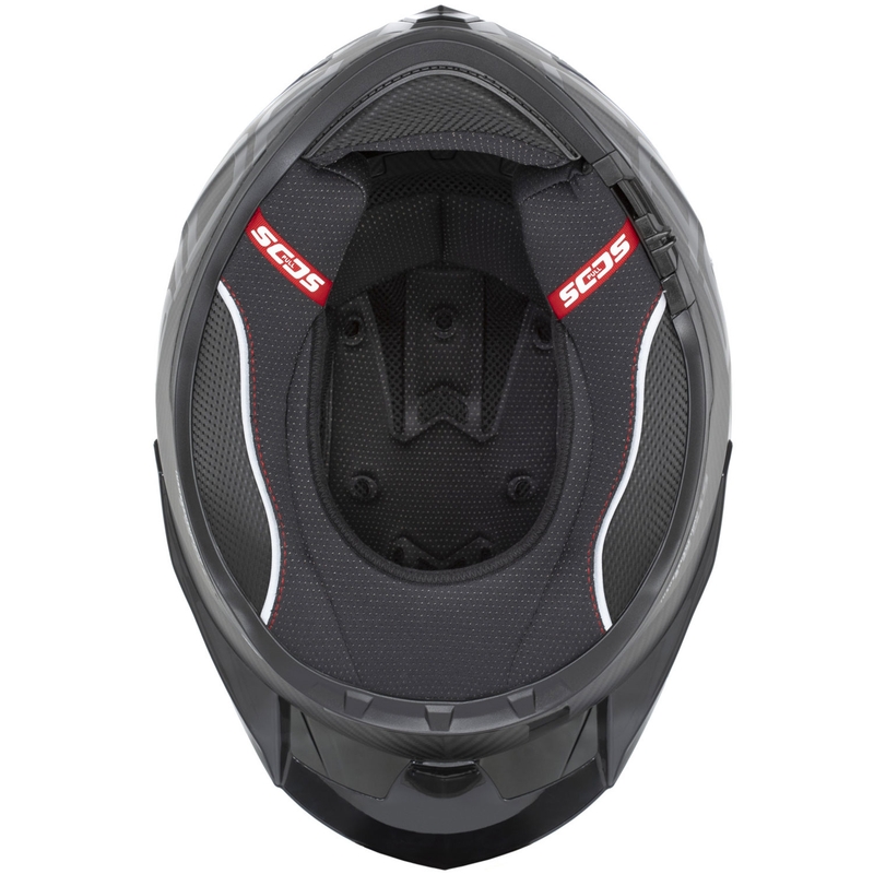 Cassida Integral GTS 2.1 Plus Carbon Integralhelm für Motorräder, matt-carbonrot