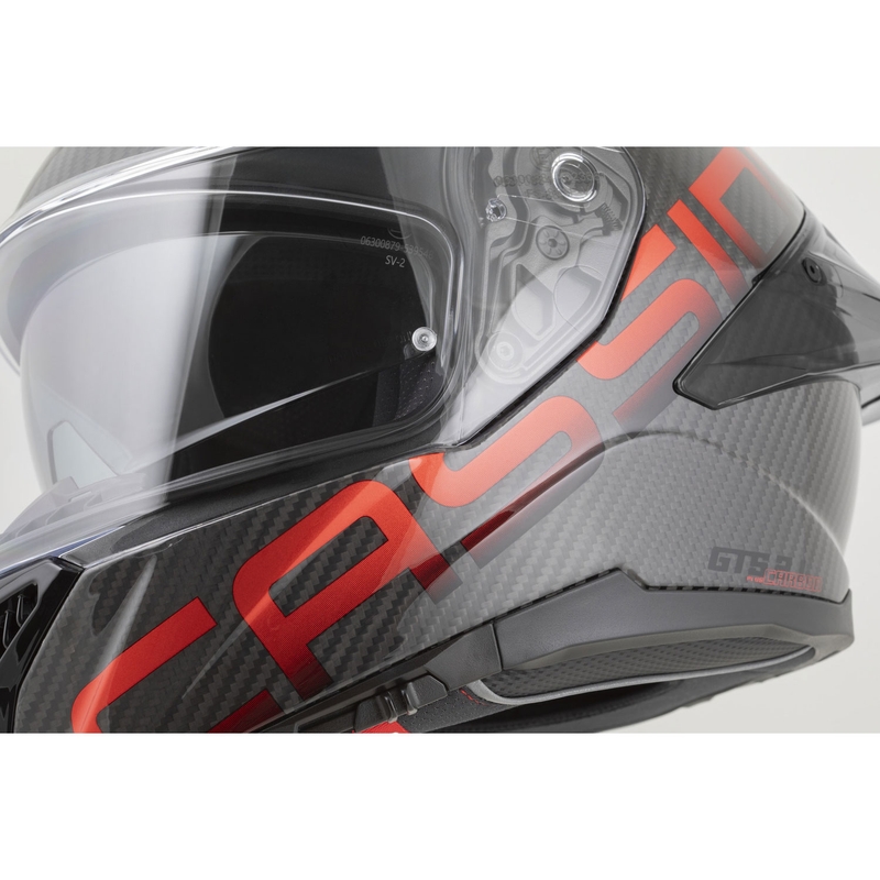 Cassida Integral GTS 2.1 Plus Carbon Integralhelm für Motorräder, matt-carbonrot