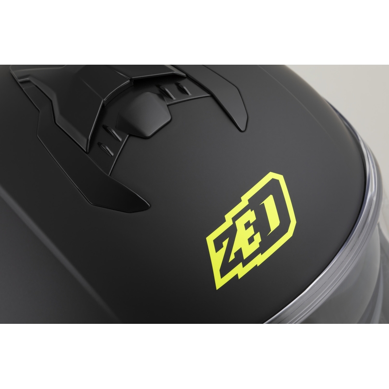 Integralhelm ZED K40, matt schwarz-fluoreszierend gelb