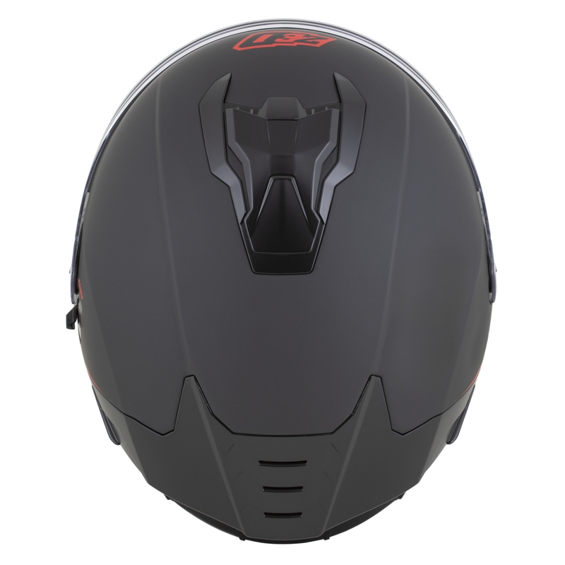 Integralhelm ZED K40, matt schwarz-rot