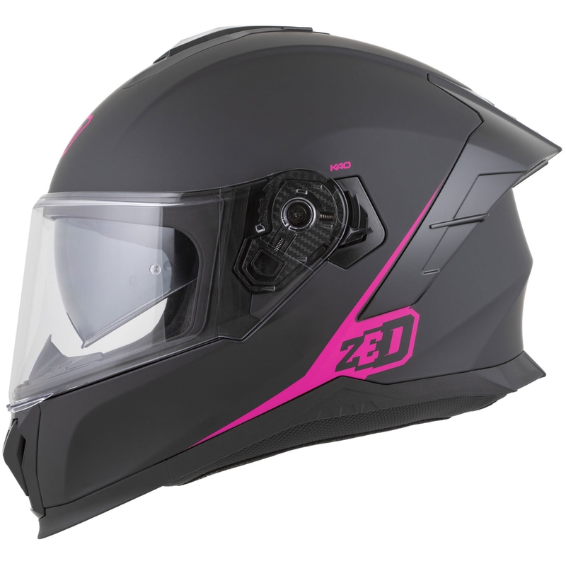 Integralhelm ZED K40, matt schwarz-rosa