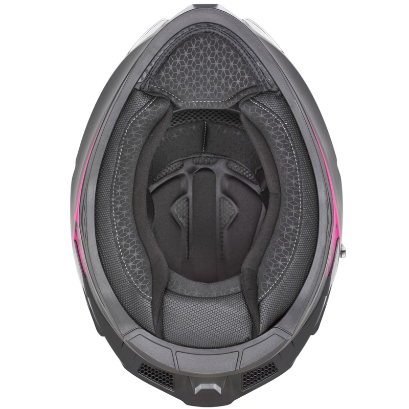 Integralhelm ZED K40, matt schwarz-rosa