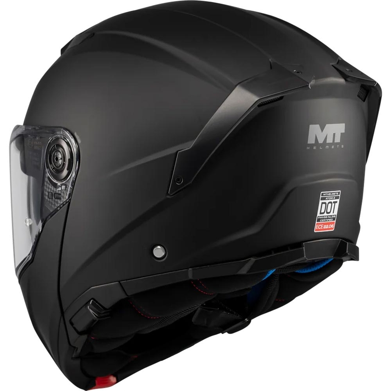 Klappbarer Motorradhelm MT Atom 2 SV Pure A1 matt schwarz