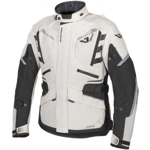 Ayrton Trail Motorradjacke weiß-schwarz-grau