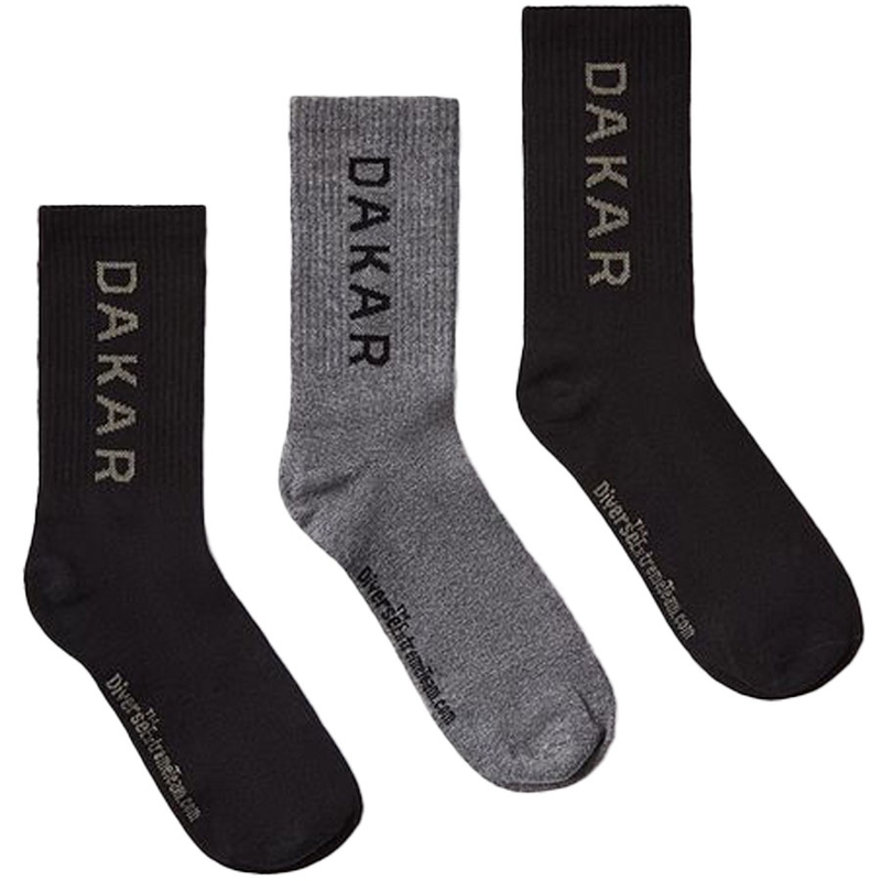 Dakar Athlan Socken-Set schwarz-grau