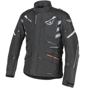 Ayrton Trail Motorradjacke schwarz-grau-rot