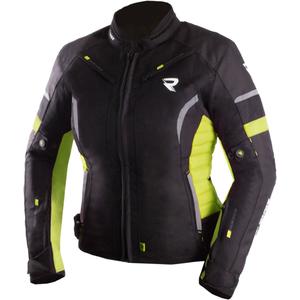 Damen-Motorradjacke Street Racer Betty II schwarz-fluogelb