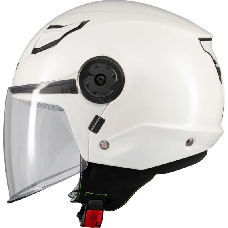 Kinder-Motorradhelm MT Lite Pure A0, offen, weiß