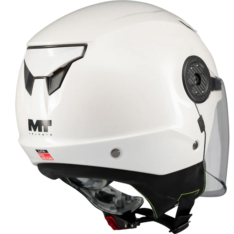 Kinder-Motorradhelm MT Lite Pure A0, offen, weiß