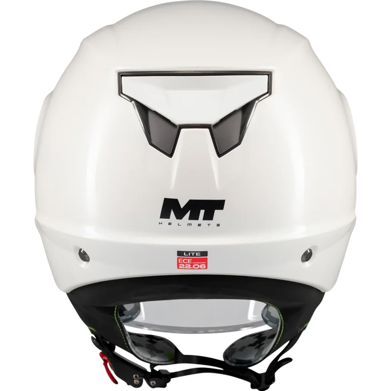Kinder-Motorradhelm MT Lite Pure A0, offen, weiß