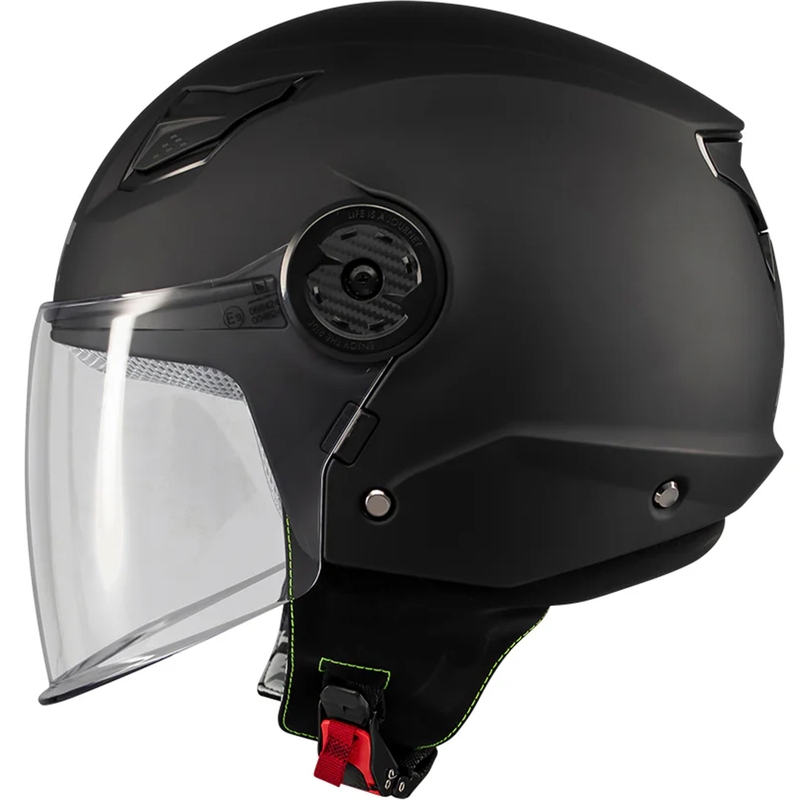 Kinder-Motorradhelm MT Lite Pure A1, offen, mattschwarz