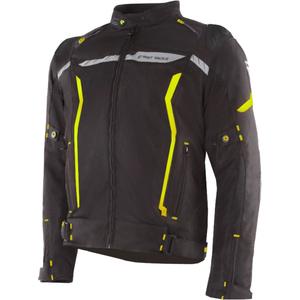 Motorradjacke Street Racer Flex EVO schwarz-neongelb