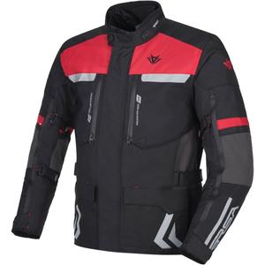 RSA Storm Motorradjacke schwarz-grau-rot