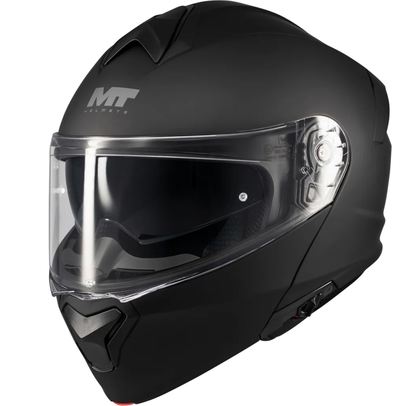 Klappbarer Motorradhelm MT Genesis SV Pure A1, matt schwarz