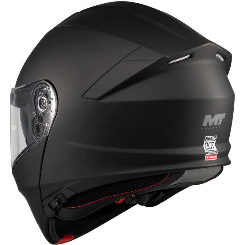 Klappbarer Motorradhelm MT Genesis SV Pure A1, matt schwarz