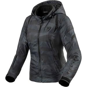 Revit Flare 2 schwarz-graue Motorradjacke für Frauen