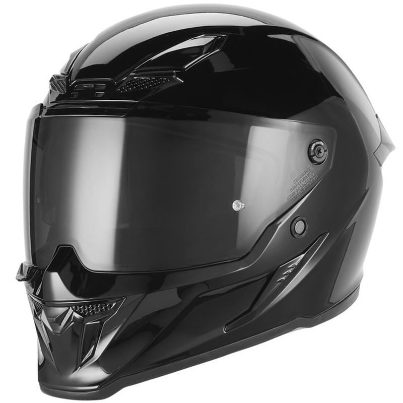 NOX Exklusiv Goliath Integralhelm für Motorräder, schwarz