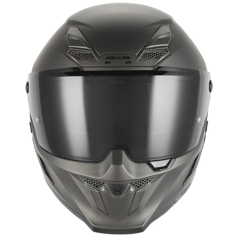 NOX Exclusive Goliath Integralhelm für Motorräder, mattes Titan