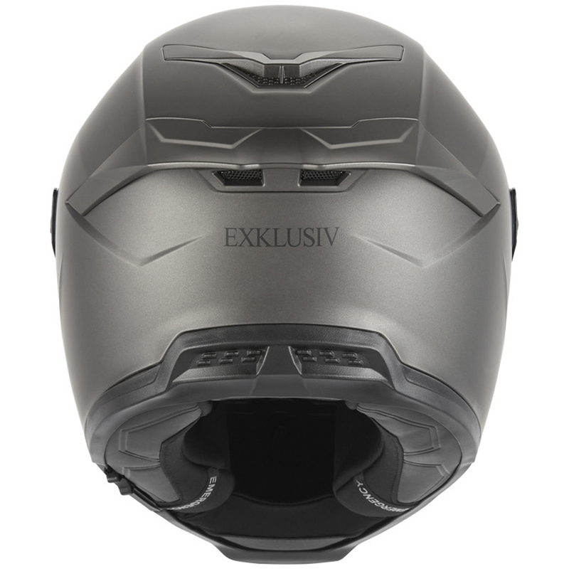 NOX Exclusive Goliath Integralhelm für Motorräder, mattes Titan