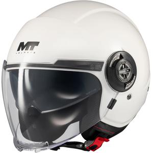 Offener Motorradhelm MT Viale SV S Pure A0 weiß