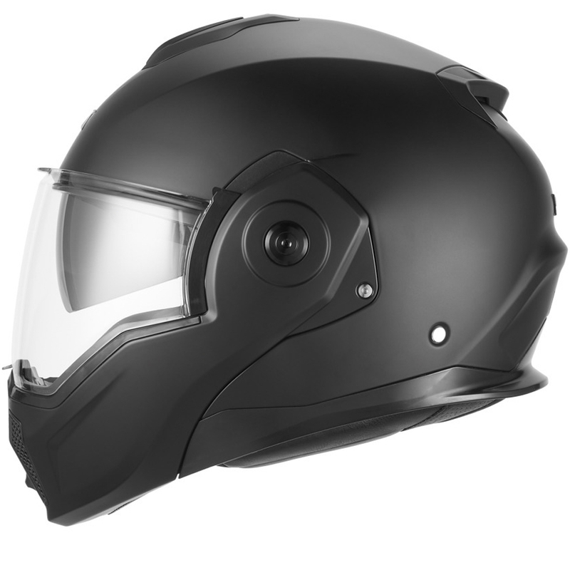 NOX PREMIUM Spinner Klapphelm für Motorräder, mattschwarz
