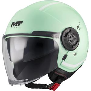Offener Motorradhelm MT Viale SV S Tasty C6, matt pastellgrün