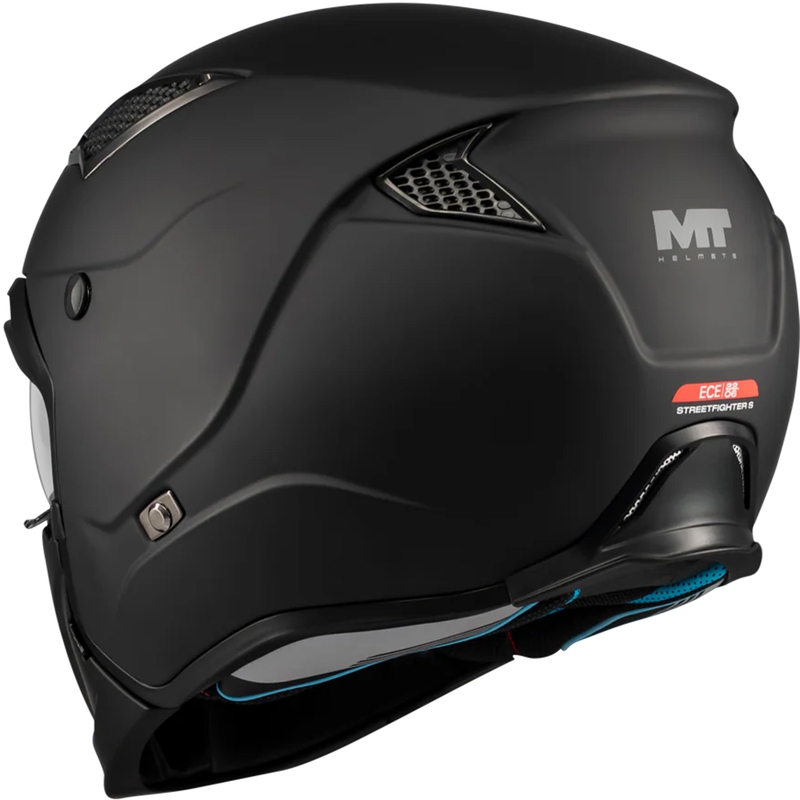 Modularer Motorradhelm MT Streetfighter SV S Pure A1 matt schwarz