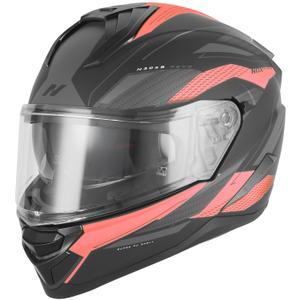 Integralhelm NOX N304-S REVO matt schwarz-rot