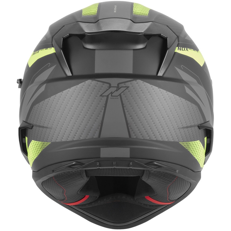 Integralhelm NOX N304-S REVO matt schwarz-fluoreszierend gelb