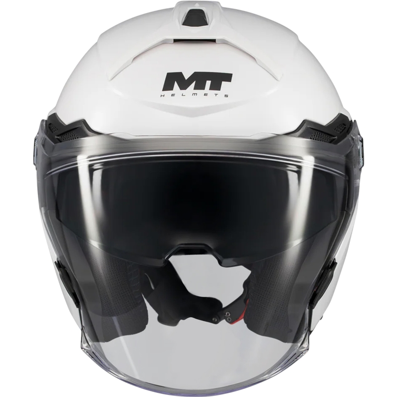 Offener Motorradhelm MT Cosmo SV Pure A0 weiß