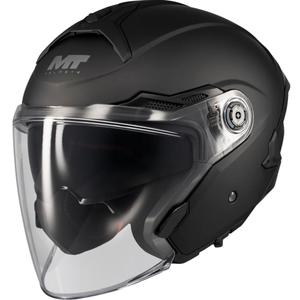 Offener Motorradhelm MT Cosmo SV Pure A1 matt schwarz