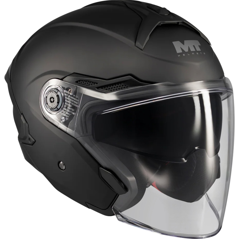 Offener Motorradhelm MT Cosmo SV Pure A1 matt schwarz