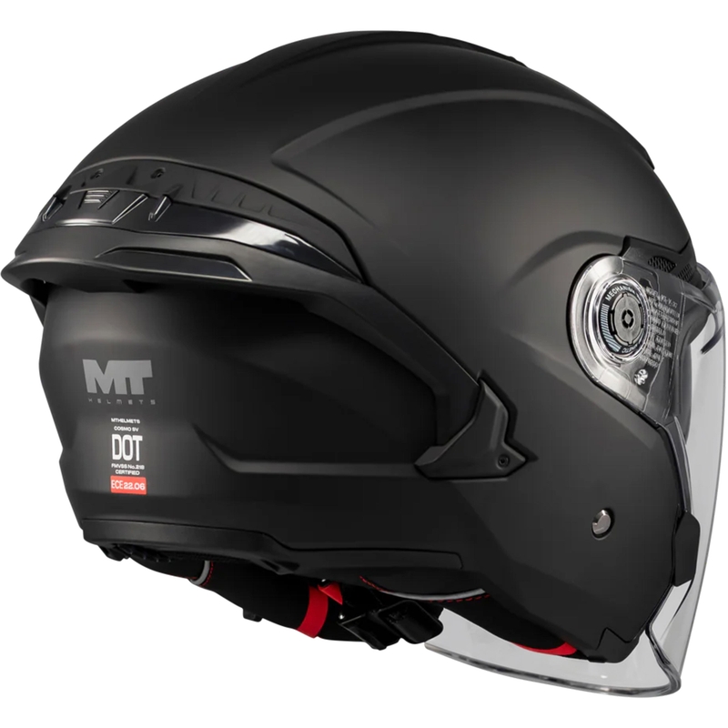 Offener Motorradhelm MT Cosmo SV Pure A1 matt schwarz