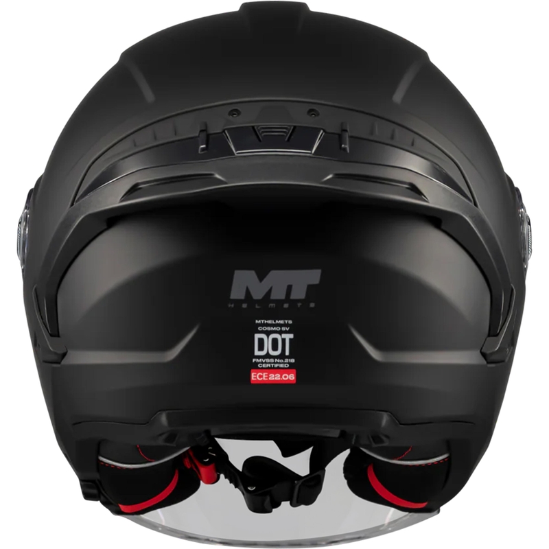 Offener Motorradhelm MT Cosmo SV Pure A1 matt schwarz