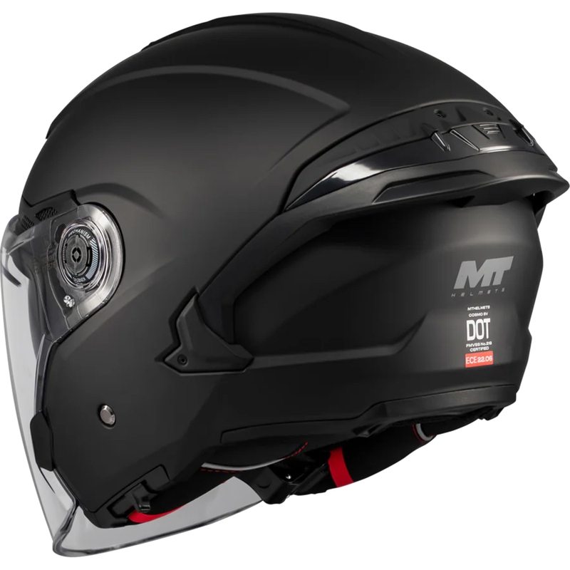 Offener Motorradhelm MT Cosmo SV Pure A1 matt schwarz
