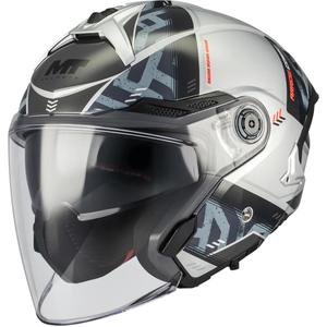 Offener Motorradhelm MT Cosmo SV Arrow C2 grau-schwarz