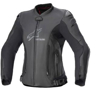 Damen-Motorradjacke Alpinestars Stella GP PLUS 4 schwarz-schwarz