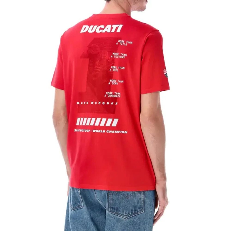 T-Shirt Ducati Marc Marquez MM93 Weltmeister rot