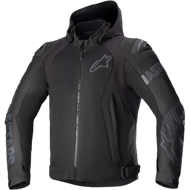 Alpinestars Zaca Air Wasserdichte Motorradjacke schwarz-schwarz