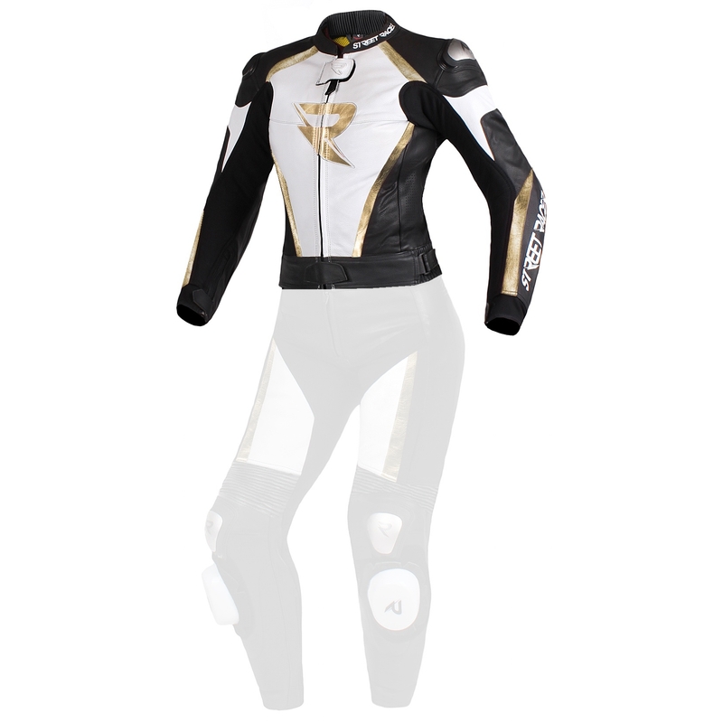 Women's Street Racer Kiara Jacke schwarz-weiß-gold