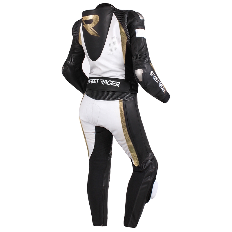 Women's Street Racer Kiara Jacke schwarz-weiß-gold