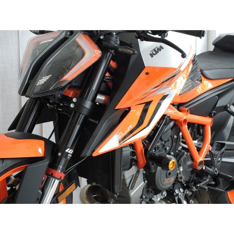 Crash protectors RDMOTO schwarz with green caps