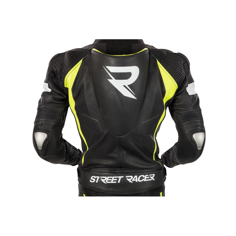 Men's Street Racer Fasttrack Jacke schwarz-weiß-fluo gelb Ausverkauf