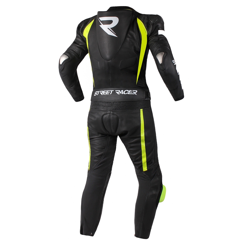 Men's Street Racer Fasttrack Pants Schwarz-Weiß-Fluo Gelb Ausverkauf