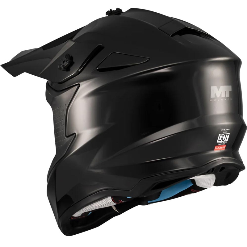 Motocross-Helm MT Falcon S Pure A1 matt schwarz
