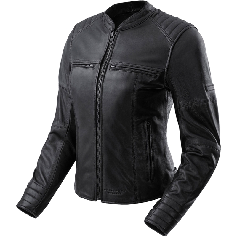 Rebelhorn Hunter II Damen-Leder-Motorradjacke schwarz