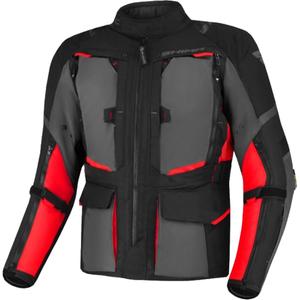 Motorradjacke Shima Hero 2.0 schwarz-grau-rot